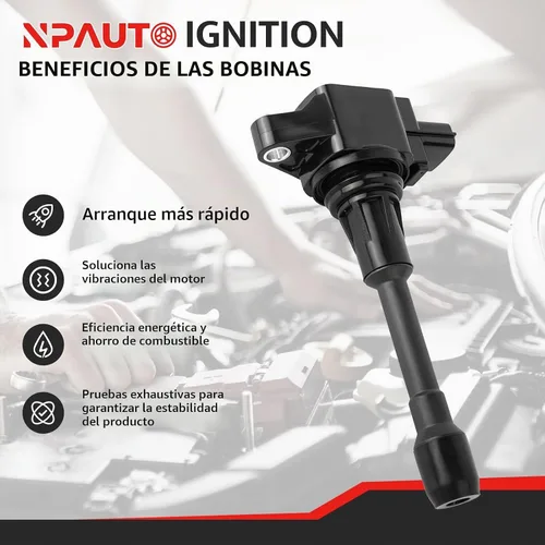 Vista 2 de Paquete de bobinas de encendido para L4 2.5 Nissan Frontier Xtrail, UF509
