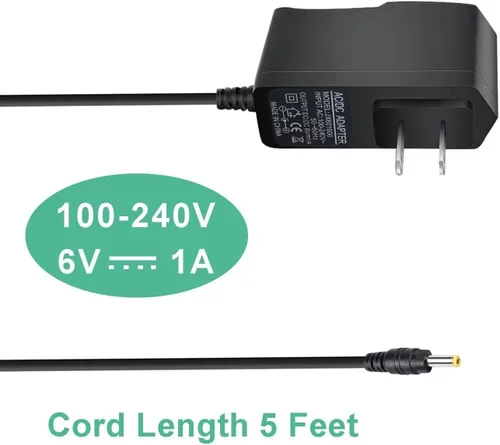 Vista 3 de Nuevo adaptador de repuesto de CA para Omron Healthcare - Monitor de presión arterial del brazo superior serie 5, 7,10 - Reemplazo del cable