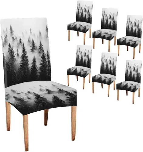 Vista 15 de CAPSCEOLL Fundas para sillas Parsons de elastano, súper ajuste, extraíbles y lavables, para sillas de cocina, fundas protectoras para comedor