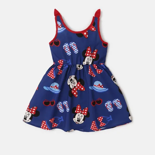 Vista 7 de Disney Mickey and Friends - Vestido de tirantes con estampado de lunares y rayas, 3 piezas