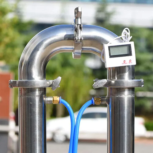 Vista 9 de Nueva torre de destilación tubular con mirilla de vidrio de malla de cobre equipo de elaboración de cerveza doméstica moonshine destiler (1.5'')