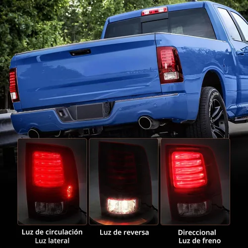 Vista 2 de FIONE Conjunto de luces traseras LED para Dodge Ram 1500 2013-2018 y Ram 2500 2013-2018 y Ram 3500 2013-2018 y Ram 3500 2013-2018 tipo halógeno