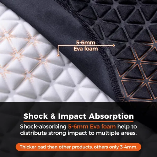 Vista 3 de COOLOMG Pantalones cortos de béisbol acolchados para niños y jóvenes, con bolsillo para copas, de compresión, para sóftbol, fútbol, lacross, hockey