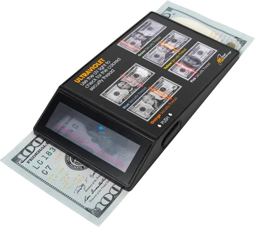Vista 4 de Royal Sovereign Detector de falsificación ultravioleta portátil, moneda estadounidense, 2.6 X 0.6 X 4.5, negro