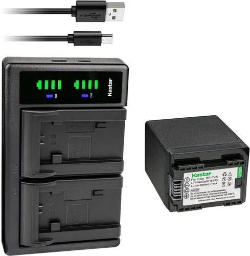 Vista 8 de Kastar BP-745 LTD2 Cargador de batería USB compatible con Canon LEGRIA HF M78 HFM78, LEGRIA HF M86 HFM86, LEGRIA HF M88 HFM88, LEGRIA HF M306