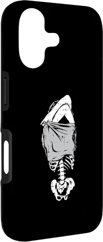 Vista 3 de Sexy mujer esqueleto Halloween disfraz divertido huesos caso para iPhone 17