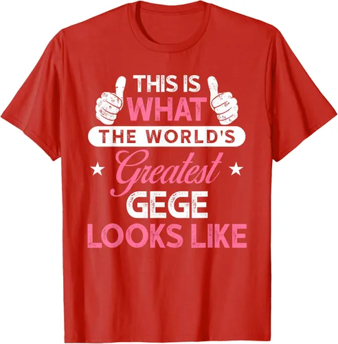 Vista 43 de Gege Gift: World's Greatest Gege T-Shirt, Negro
