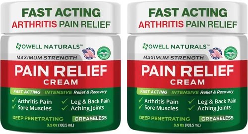 Vista 11 de OWELL NATURALS Crema para aliviar el dolor de penetración profunda, fórmula de máxima fuerza para articulaciones y dolores musculares, espalda baja