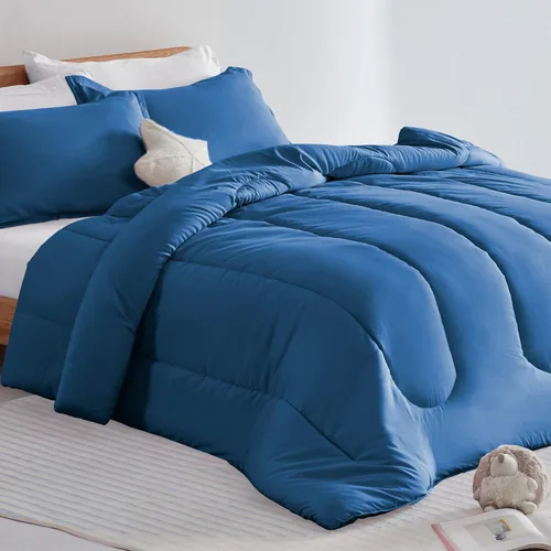 Vista 8 de SLEEP ZONE Juego de edredón de 2 piezas con estampado de 2 piezas para niñas, resistente a la decoloración, lavable a máquina, color rosa ballet