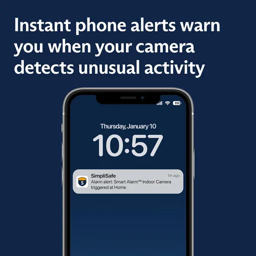 Vista 6 de SimpliSafe Cámara de Seguridad Inalámbrica para Interiores Smart Alarm