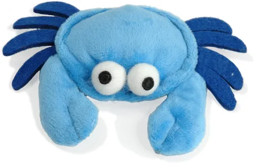 Vista 6 de Glory To Dog Juguete de peluche para perros de raza pequeña de cangrejo azul de TinyToy