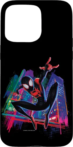 Vista 31 de Marvel Spider-Man Miles Morales Graffiti City - Carcasa para iPhone 17