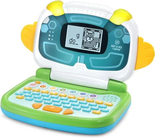 Vista 2 de LeapFrog ABC y 123 Laptop para preescolares de 3 a 7 años, color verde