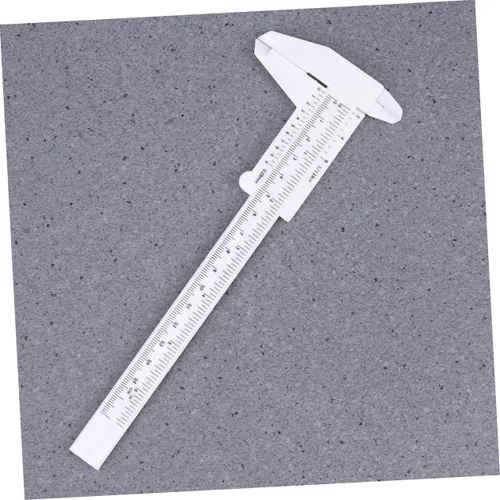 Vista 7 de Mini pinza de precisión herramienta de medición portátil de plástico deslizante regla de bolsillo para mediciones precisas blanco ideal