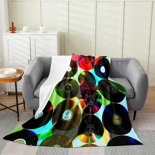 Vista 34 de jejeloiu Cute Mushroom Decor Plush Throw Blanket, For Kids Boys Girls 40"x50" Botanical Plants All Season,Bed Blanket Cartoon Mushrooms Flannel