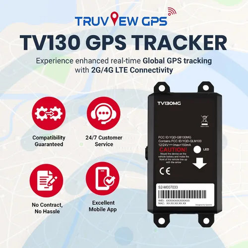Vista 4 de Truview TV130 - Rastreador GPS 4G con actualizaciones en vivo, dispositivo de seguimiento de vehículos para automóviles, furgonetas, camiones y más