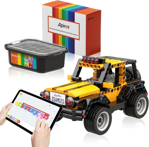 Vista 9 de Apitor STEM Robot Toy 6 en 1 Kit de construcción de robot para niños de 8 a 12 años, aplicación de control remoto, juguetes de codificación STEM