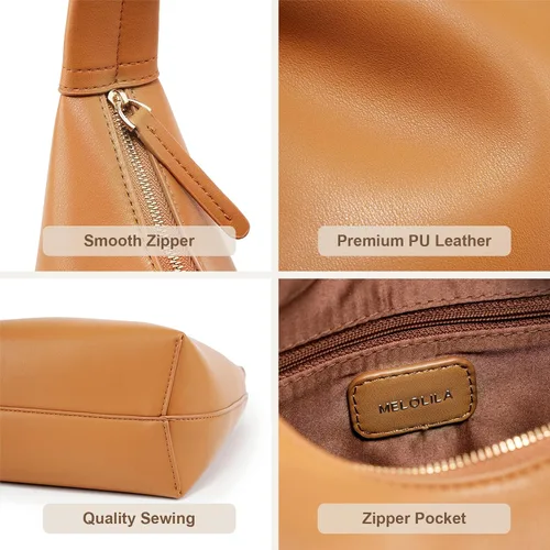 Vista 4 de MELOLILA Bolsos hobo pequeños para mujer, bolso hobo para mujer