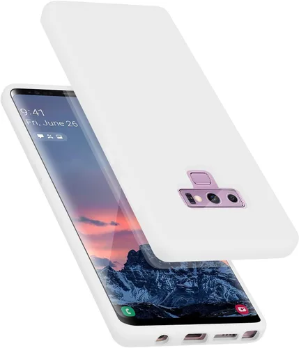 Vista 8 de Diseñada para Galaxy Note 9, silicona líquida de goma de gel a prueba de golpes, forro de tela de microfibra suave, compatible con Galaxy Note9
