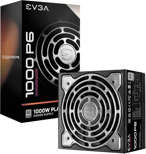 Vista 17 de EVGA Supernova 1200 P2 80+ Platinum, 1200W Modo ECO Totalmente Modular NVIDIA SLI y Crossfire Ready, 10 años de garantía, Fuente de alimentación