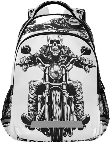 Vista 11 de ALAZA Divertidas mochilas de viaje para computadora portátil, mochila escolar para hombres, mujeres, adolescentes, niños, 33, Pugs de dibujos Pugs