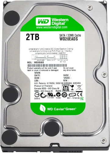 Vista 4 de Western Digital Caviar Green 2 TB SATA II 32 MB caché a granel/OEM disco duro interno de escritorio - WD20EADS