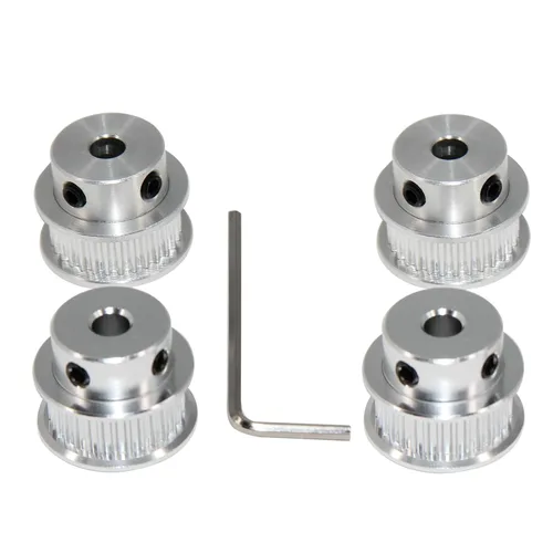 Vista 5 de 2GT Poleas de 30 dientes de 0.197 in de diámetro 30T Poleas de correa de distribución de aluminio para correa de 0.236 in de ancho, piezas