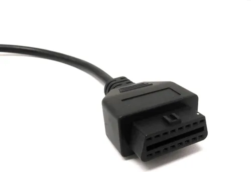 Vista 5 de OBD2 - Cable adaptador J1962-J1939 de 9 pines a 16 pines - Herramienta de diagnóstico resistente para camiones - Conector verde de 9 pines