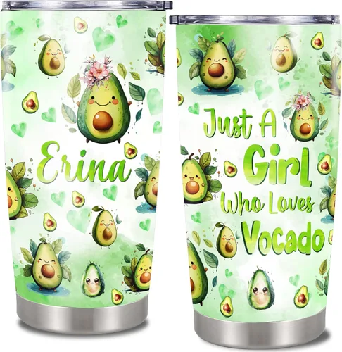 Vista 12 de Vaso de café de viaje personalizado con diseño de flamenco, tazas aisladas con tapa con nombre personalizado animal estampado floral, vasos de acero