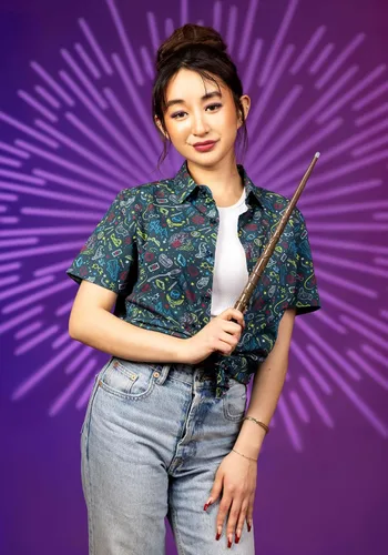 Vista 3 de Camisa con botones y estampado de Harry Potter para adultos