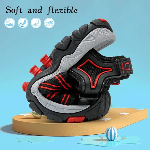 Vista 6 de VITUOFLY Sandalias para niños al aire libre senderismo deportes sandalias niñas piscina playa zapatos de verano zapatos de agua zapatillas