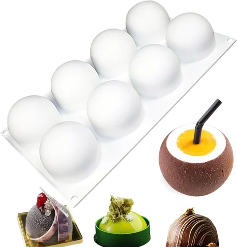 Vista 8 de OCPO KITCHEN Moldes de silicona con forma de corazón 3D para hornear pasteles de mousse, molde de silicona 3D para dulces, pastelería, chocolate