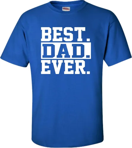 Vista 8 de Go All Out Camiseta de adulto para el día del padre con texto en inglés Best Dad Ever #1 Dad World's Greatest Dad
