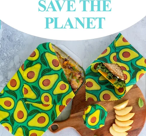 Vista 6 de Meli Wraps - Rollo de cera de abeja reutilizable, envolturas de cera de abejas sin residuos para cubrir alimentos, rollo de cocina