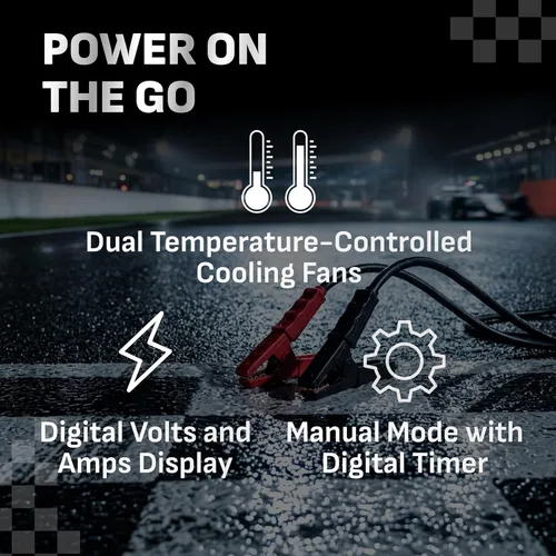 Vista 10 de Schumacher Electric DSR Pro, Cargador de Batería de Coche de 100A de Servicio Profesional y Fuente de Alimentación, Modo de Servicio, Reprogramación