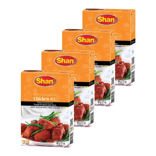 Vista 118 de Shan Chicken 65 - Mezcla de recetas y condimentos de 2.1 oz (60 g) - Polvo de especias para pollo frito picante agridulce - Adecuado