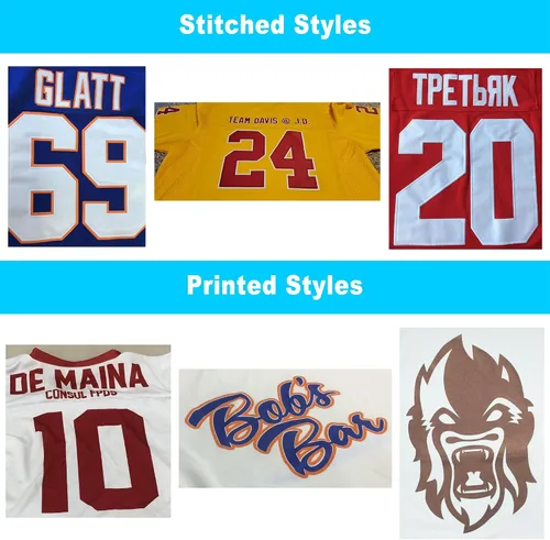 Vista 5 de DEHANER - Camiseta de fútbol personalizada para hombres, mujeres y niños, camisetas americanas de práctica en blanco cosidas, números con nombres