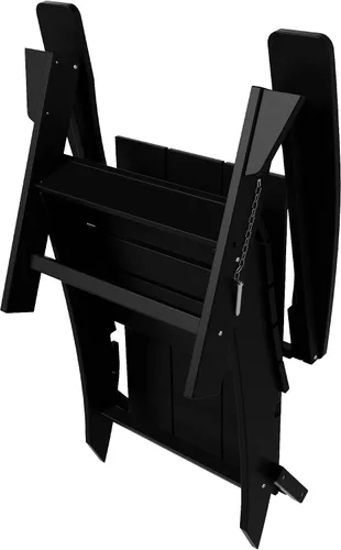 Vista 7 de WestinTrends Ashore Modern - Silla plegable Adirondack para exteriores (juego de 2), color negro