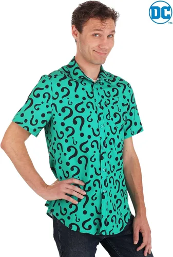 Vista 8 de Camisa con botones para adultos The Riddler