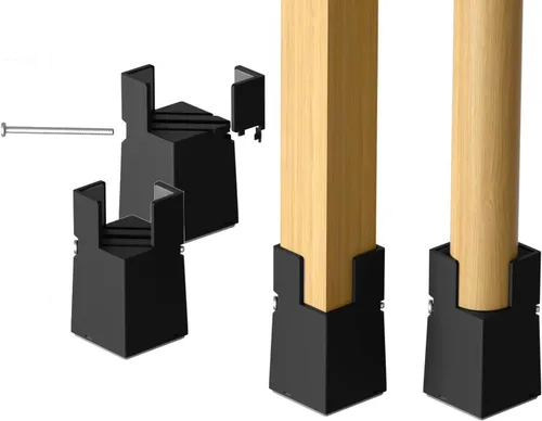 Vista 8 de Sephyroth Elevadores de Cama Ajustables Elevadores de Muebles Paquete de 4 con Abrazadera de Tornillo. Elevadores de Mesa Escritorio Silla. Negro