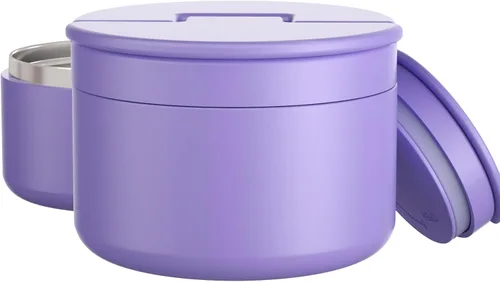 Vista 7 de Termo de sopa de 12 onzas para comida caliente para niños, tarro de comida aislado al vacío, termo de sopa sin torsiones para comida caliente
