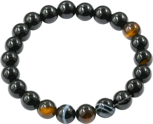 Vista 58 de Amazing Gemstone Crystal Bracelet for Women Men's Gifts - Protection Healing Crystal Bracelet - 8mm Gemstone Beaded Stretchable Bracelet Pulseras