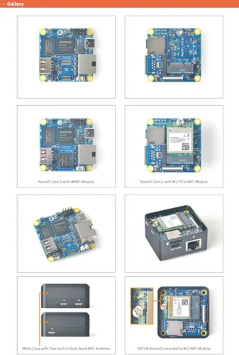 Vista 6 de NanoPi Zero2 Mini enrutador WiFi, computadora portátil GigE rápida, 1 GB/2 GB LPDDR4X RAM Rockchip RK3528A SoC, decodificador 4K H265/H264, puerto