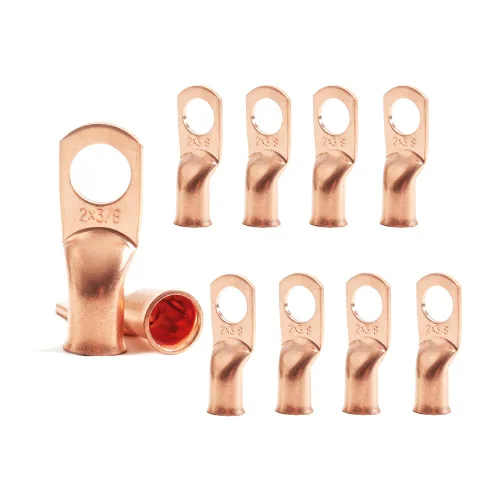 Vista 39 de 25 piezas de terminales de anillo de 1/0 AWG-1/2 (M12), terminales de anillo, conectores de terminal, terminales de cable resistentes, terminales