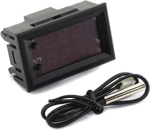 Vista 2 de DZS Elec Controlador de temperatura -50 a 110 Celsius (-58 a 230 F) DC 12V Módulo de interruptor de control de termostato programable