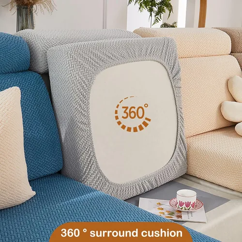Vista 3 de Funda universal para sofá resistente al desgaste, fundas elásticas para sofá modular en forma de L, ambas fundas seccionales izquierda y derecha