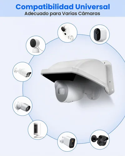 Vista 2 de Cámara de seguridad universal Sun Rain Cover Shield para cámara CCTV al