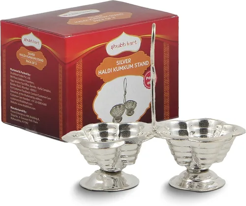 Vista 12 de Shubhkart Haldi Kumkum Stand - Surtido (paquete de 3)