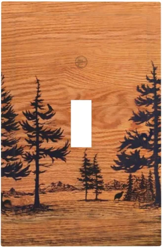 Vista 198 de Taupe Beige Marrón Gris Abstracto Arte 1-Banda Interruptor de Luz Doble de Recepción Placa de Pared Toma Cubiertas Eléctricas Decorativas Modernas