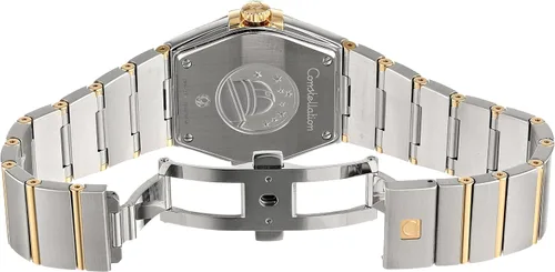 Vista 5 de Omega Reloj con esfera plateada de constelación 12320356002001 para hombre plateado Movimiento de cuarzo